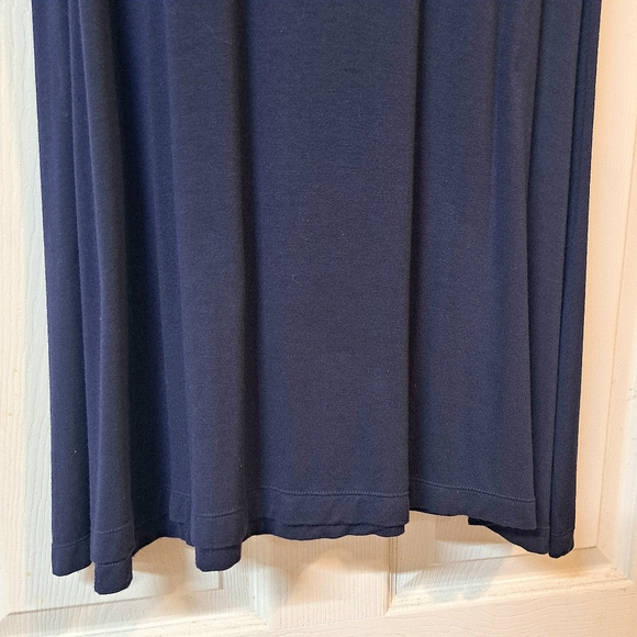 Max Studio Dark Blue Stretchy Maxi Skirt - Picture 3 of 7